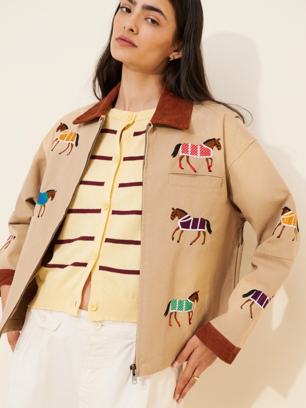 FOUND Lariat Horse Embroidered Jacket Size XL Sold Out